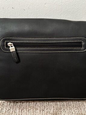 Vintage Liz Claiborne Triple Compartment Crossbody Bag Black Y2K NWT